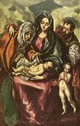 GRECO, El holy family oil painting artist